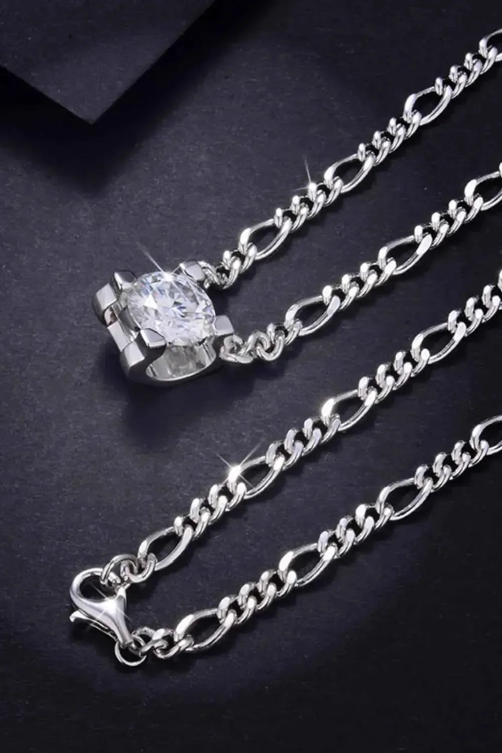 Bold 2 Carat Moissanite Necklace