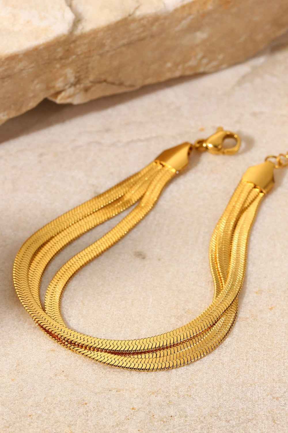 Sleek 3‑Strand Snake Bracelet