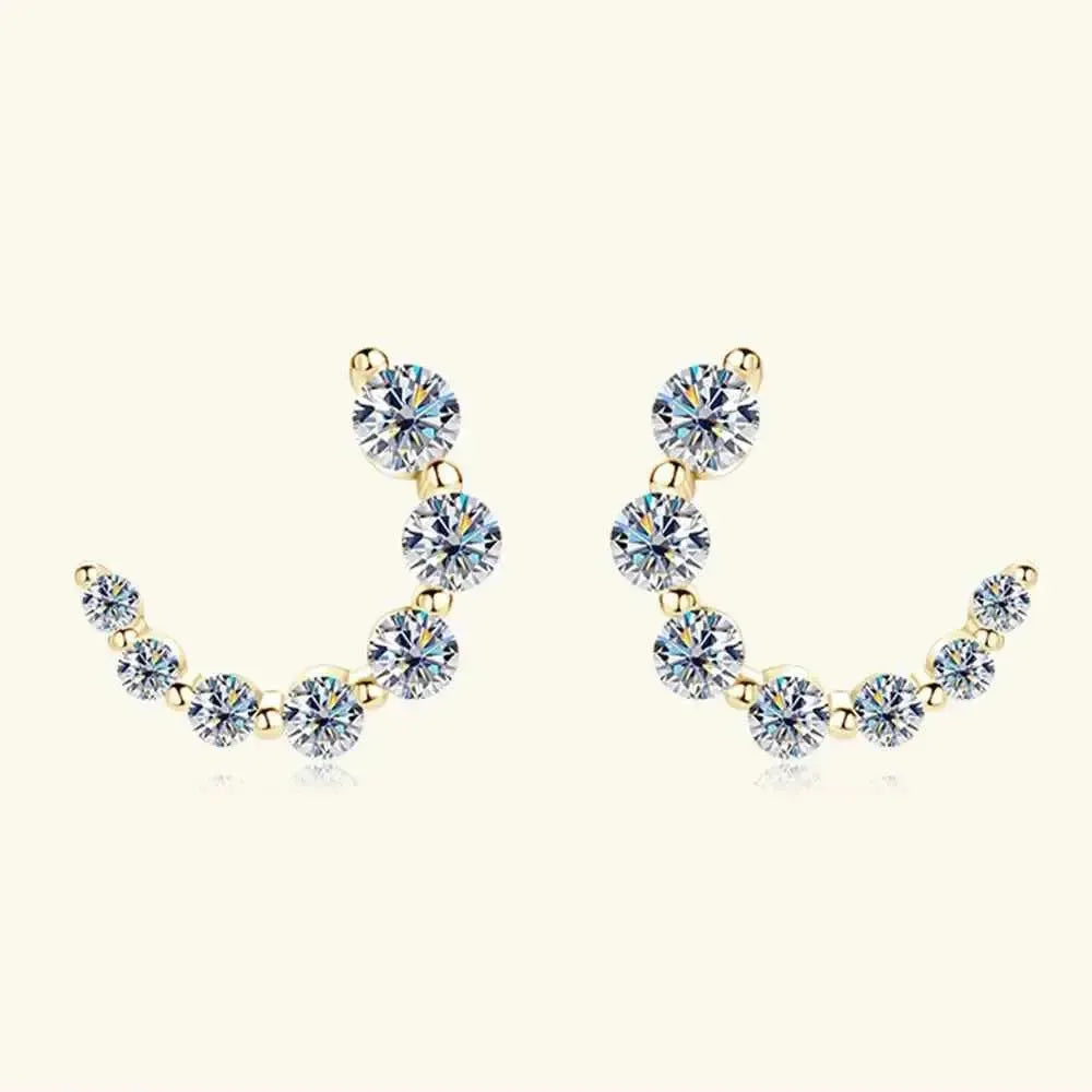 Brilliant Moissanite in Sterling Silver