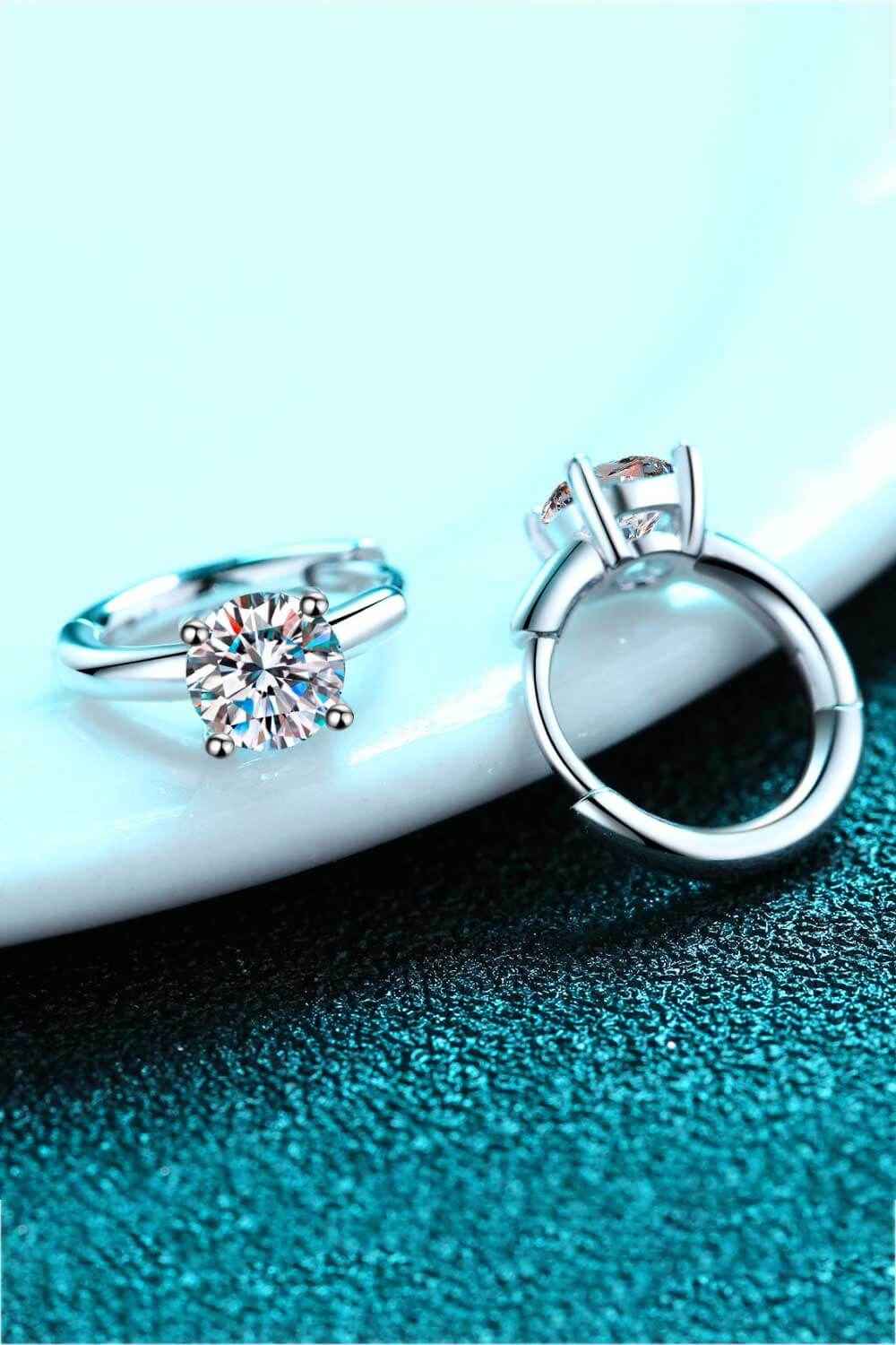 Classic Moissanite Huggies That Dazzle