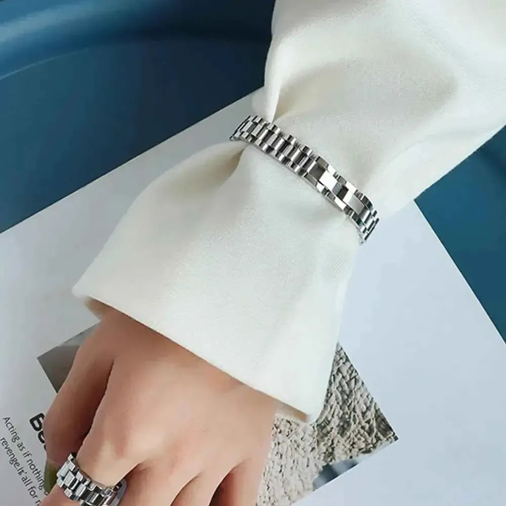 Durable Titanium Chain Bracelet