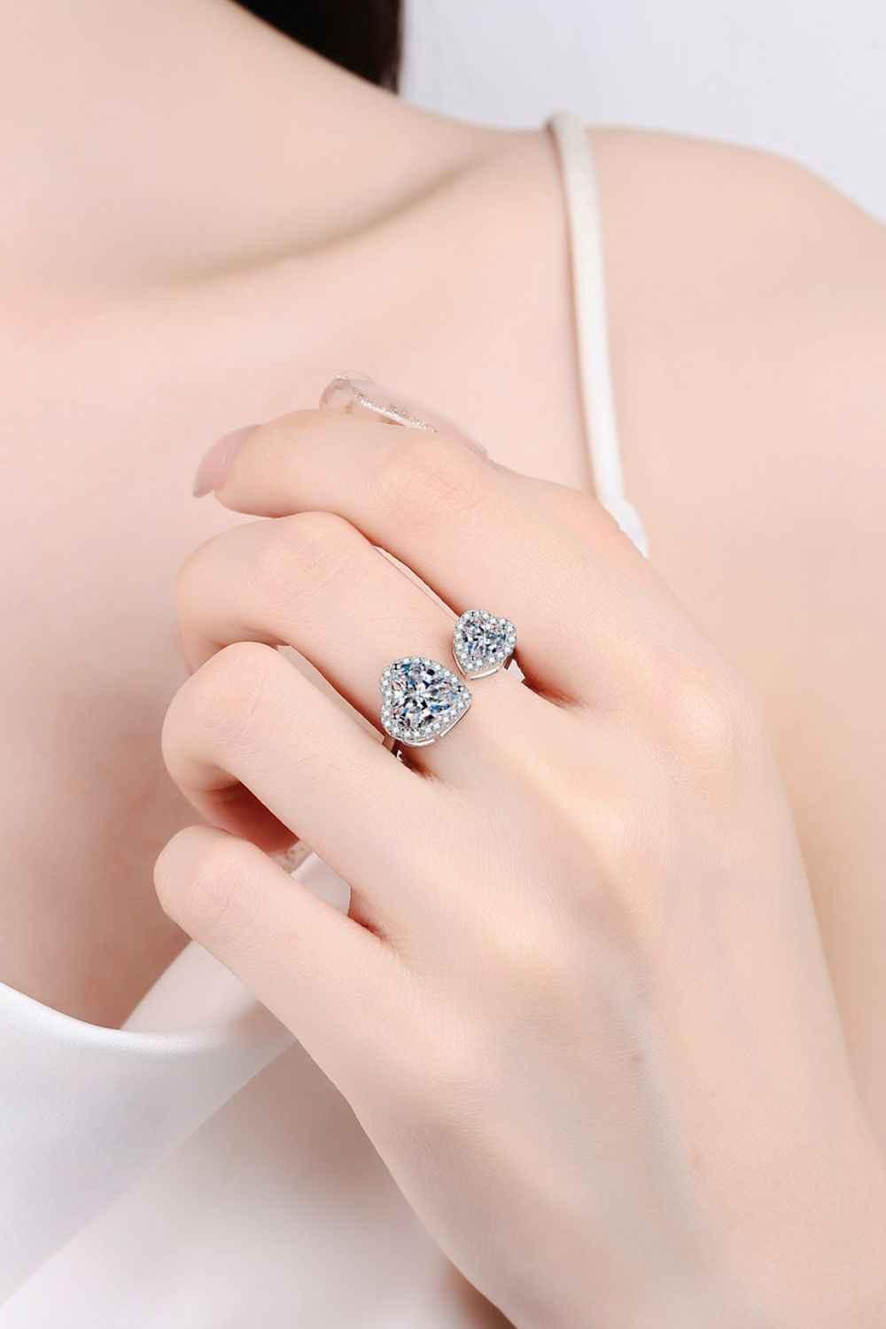 Romantic Heart Moissanite Jewelry