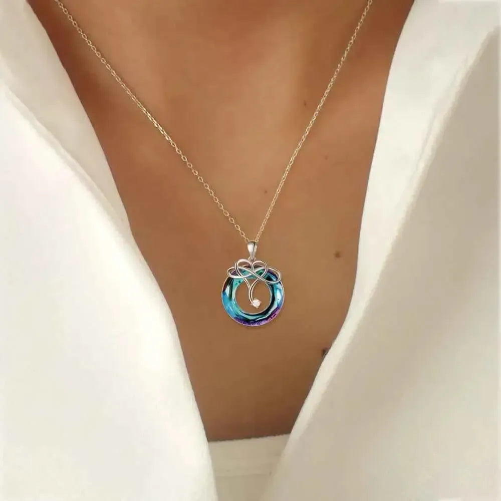 Silver Crystal Healing Pendant