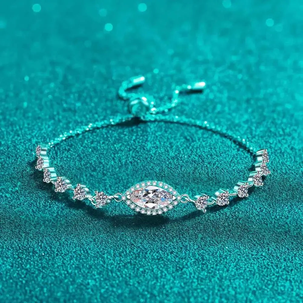 Luxury Single Moissanite Bracelet