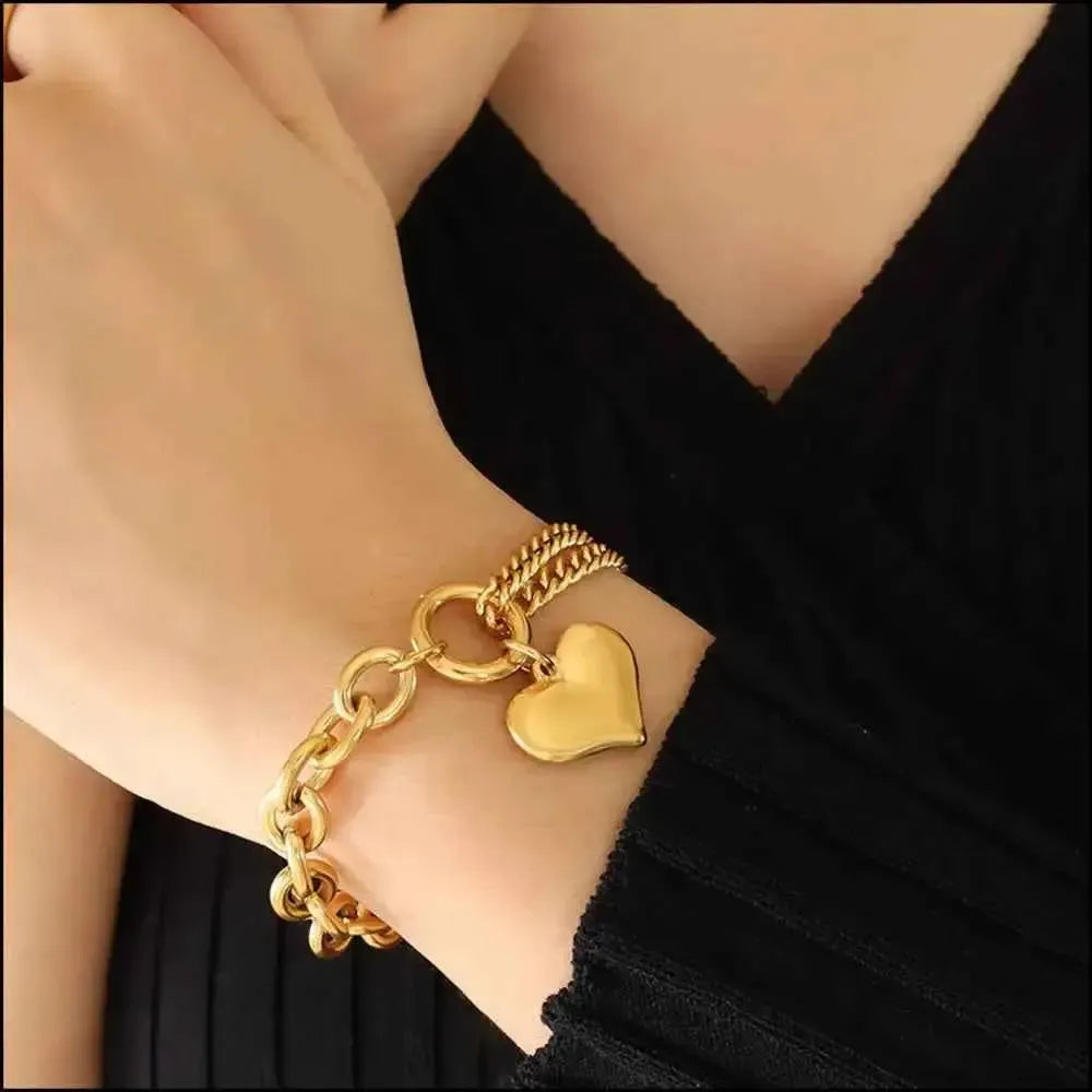 Chunky Half-Chain Titanium Bracelet