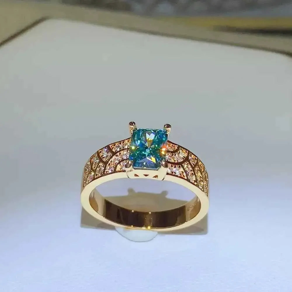 1 Carat Moissanite Ring – Pure Silver Shine