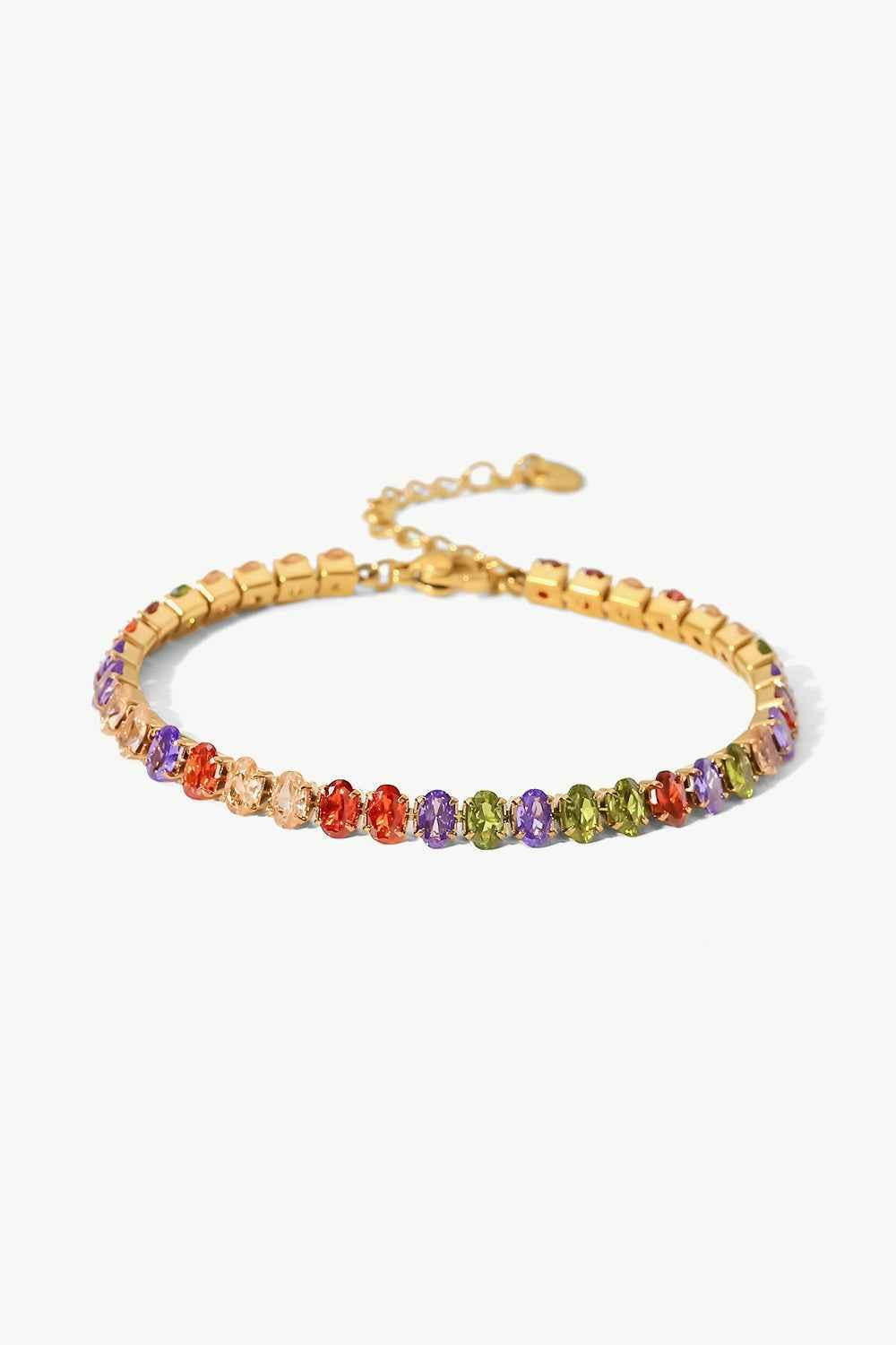 Vibrant Zircon Gold Bracelet