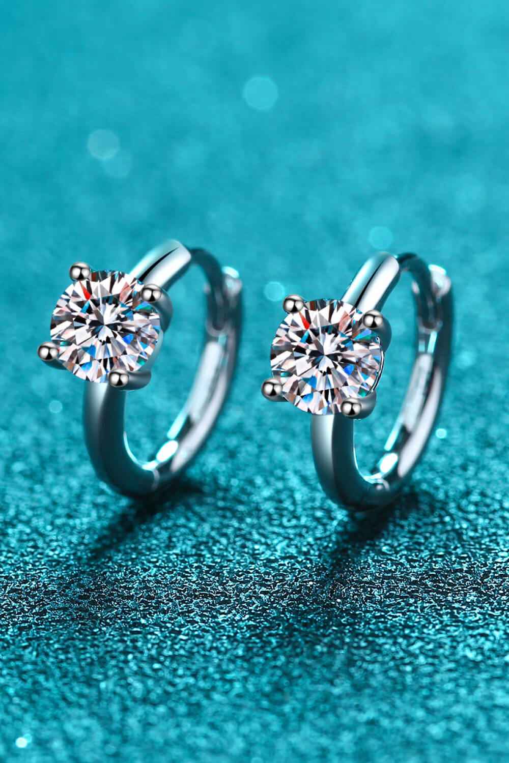 Classic Moissanite Huggies That Dazzle