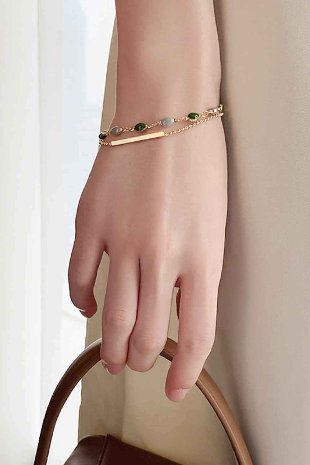 Modern Dual‑Layer Alloy Wristband