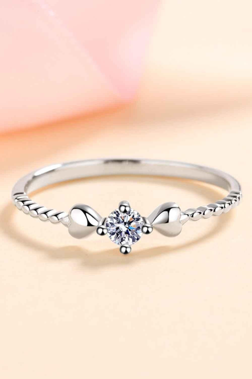 Adored Moissanite Love Ring Women