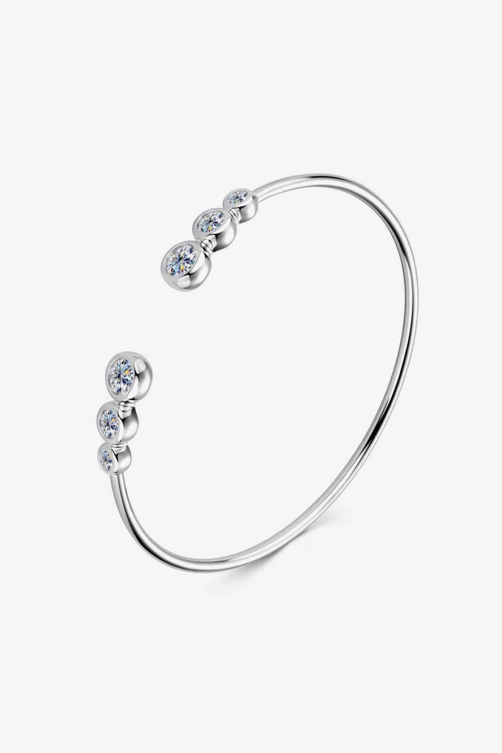1.8ct Moissanite Silver Bracelet