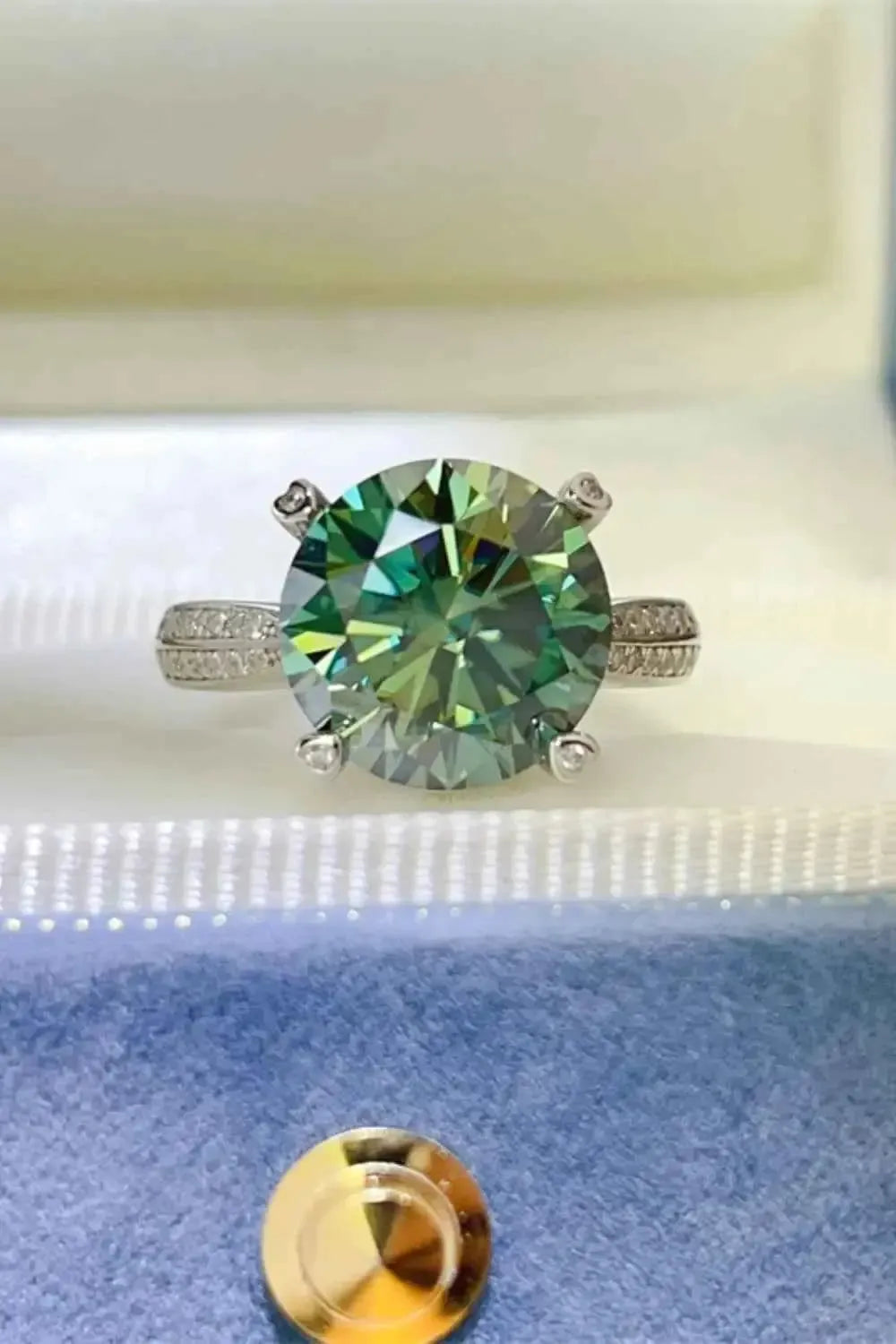 5 Carat Moissanite Ring – Sterling Silver Luxury