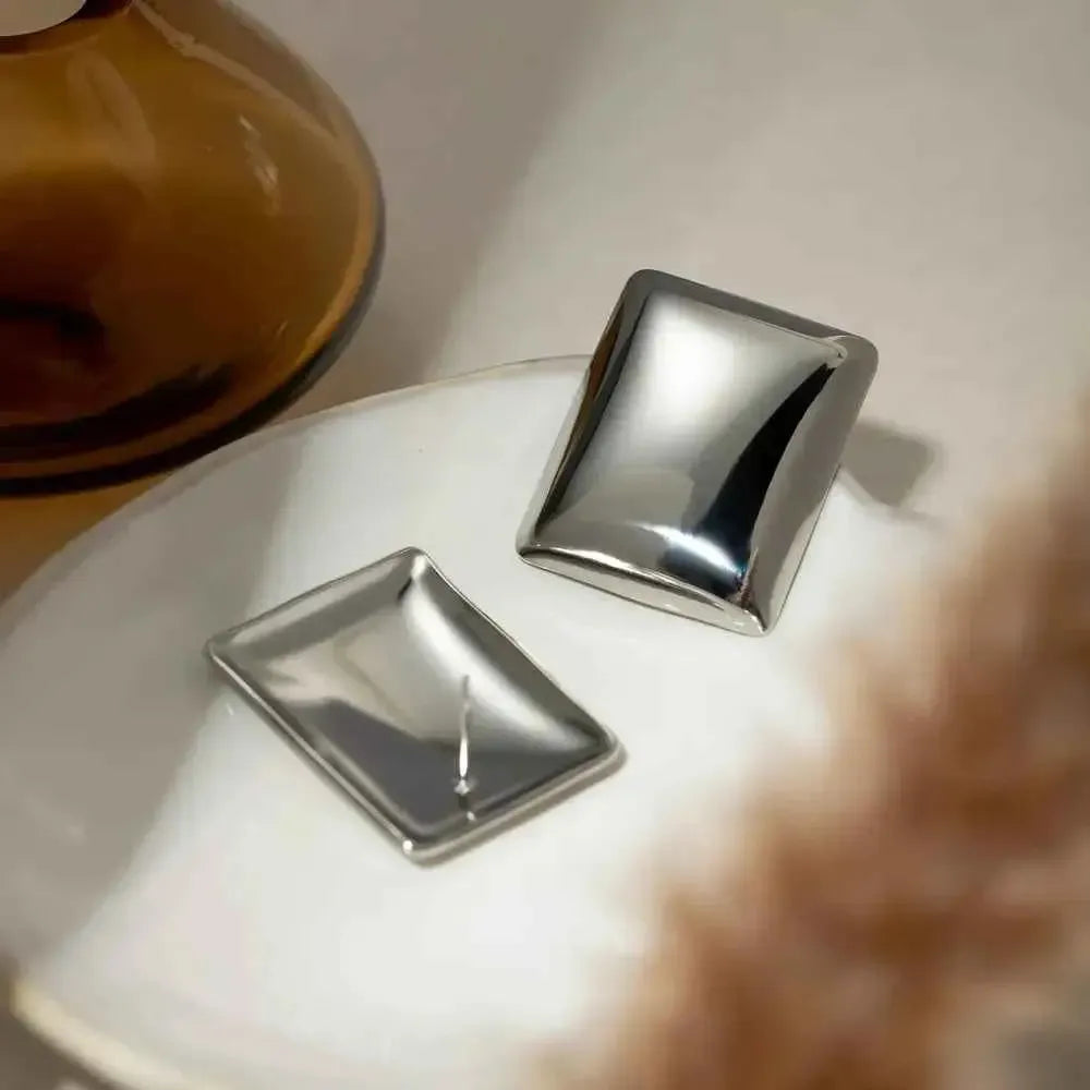 Clean-Cut Silver Studs