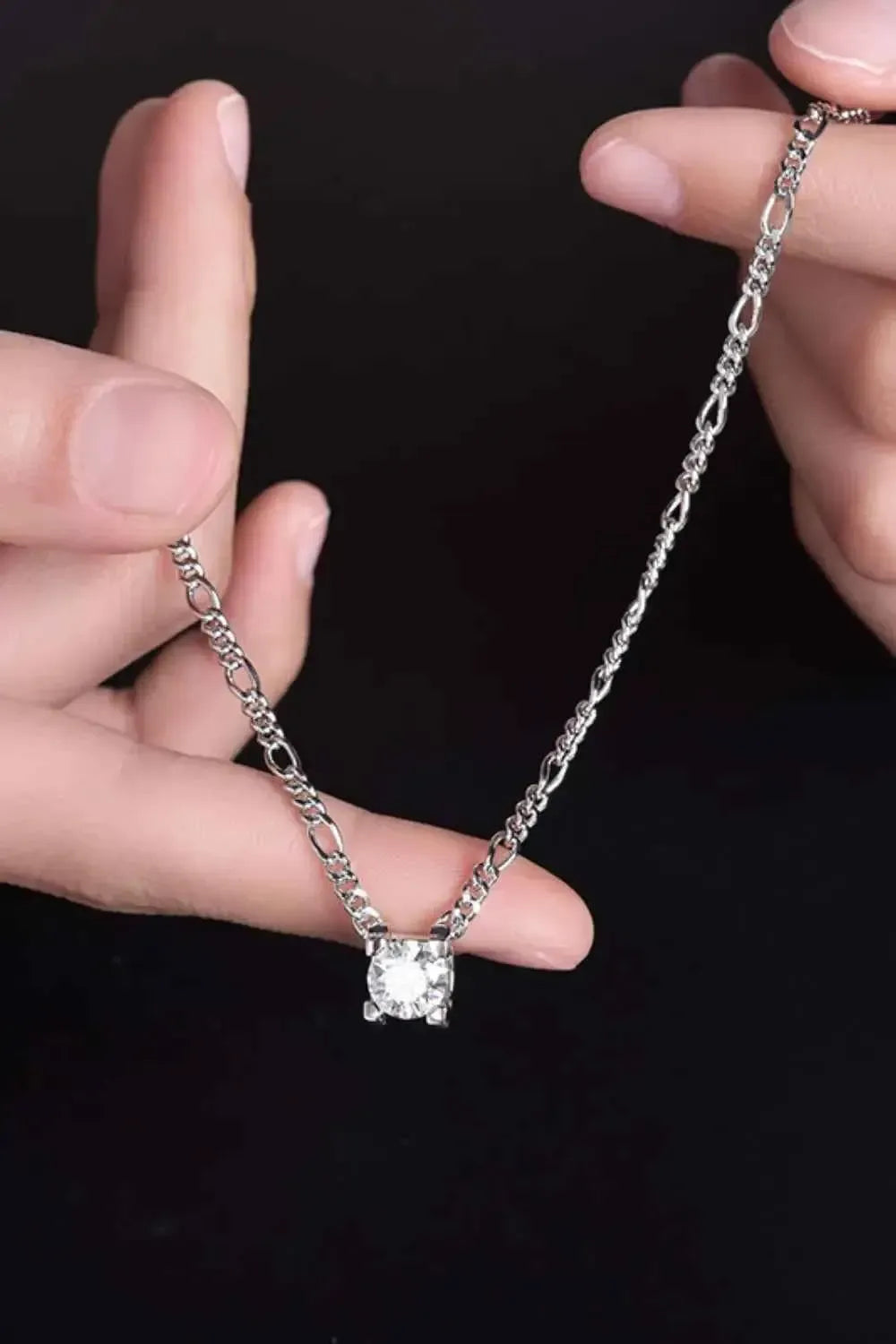 Bold 2 Carat Moissanite Necklace