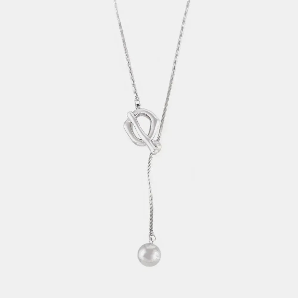 Chic Stainless Steel Bead Chain Necklace