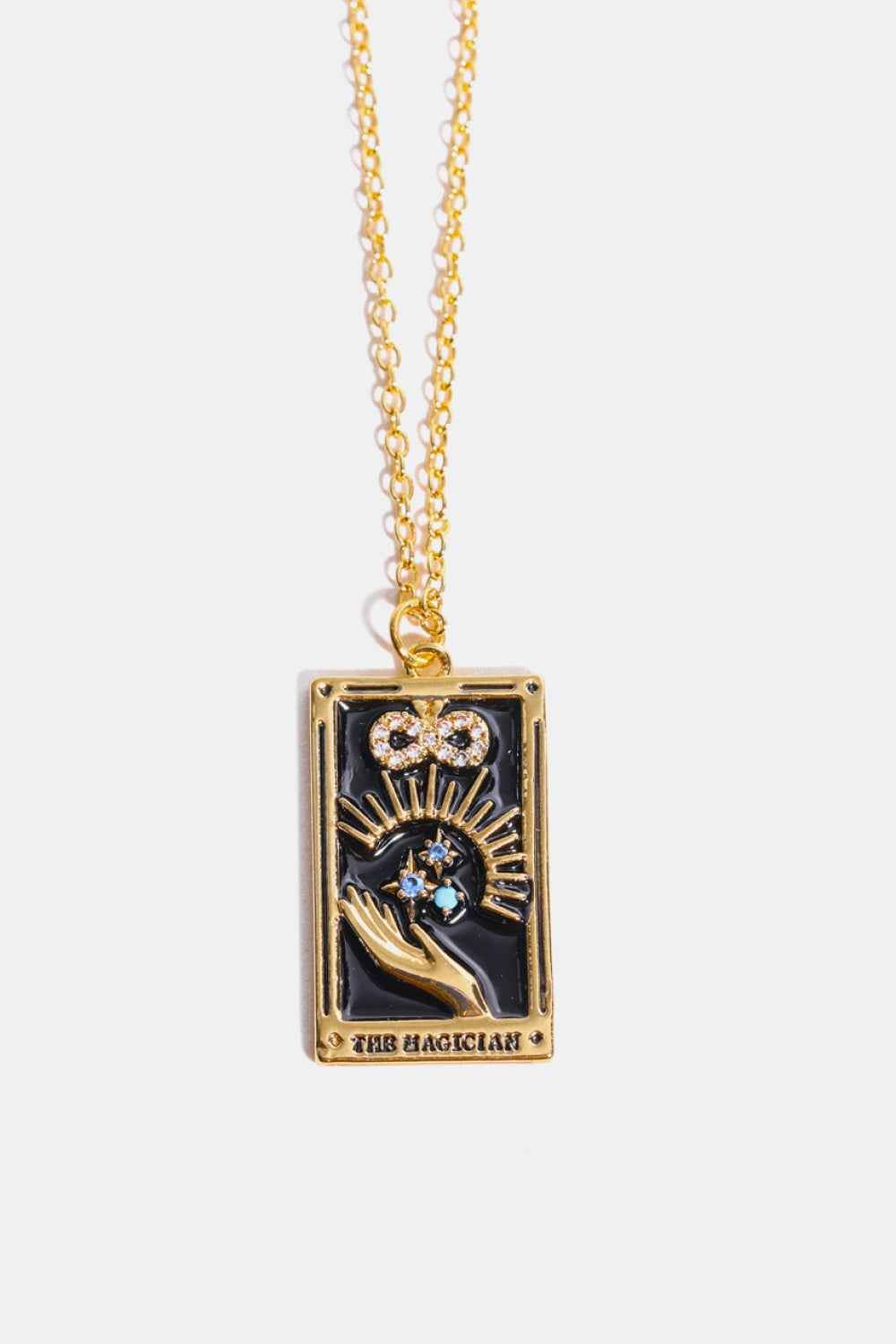 Tarot Card Pendant Stainless Necklace