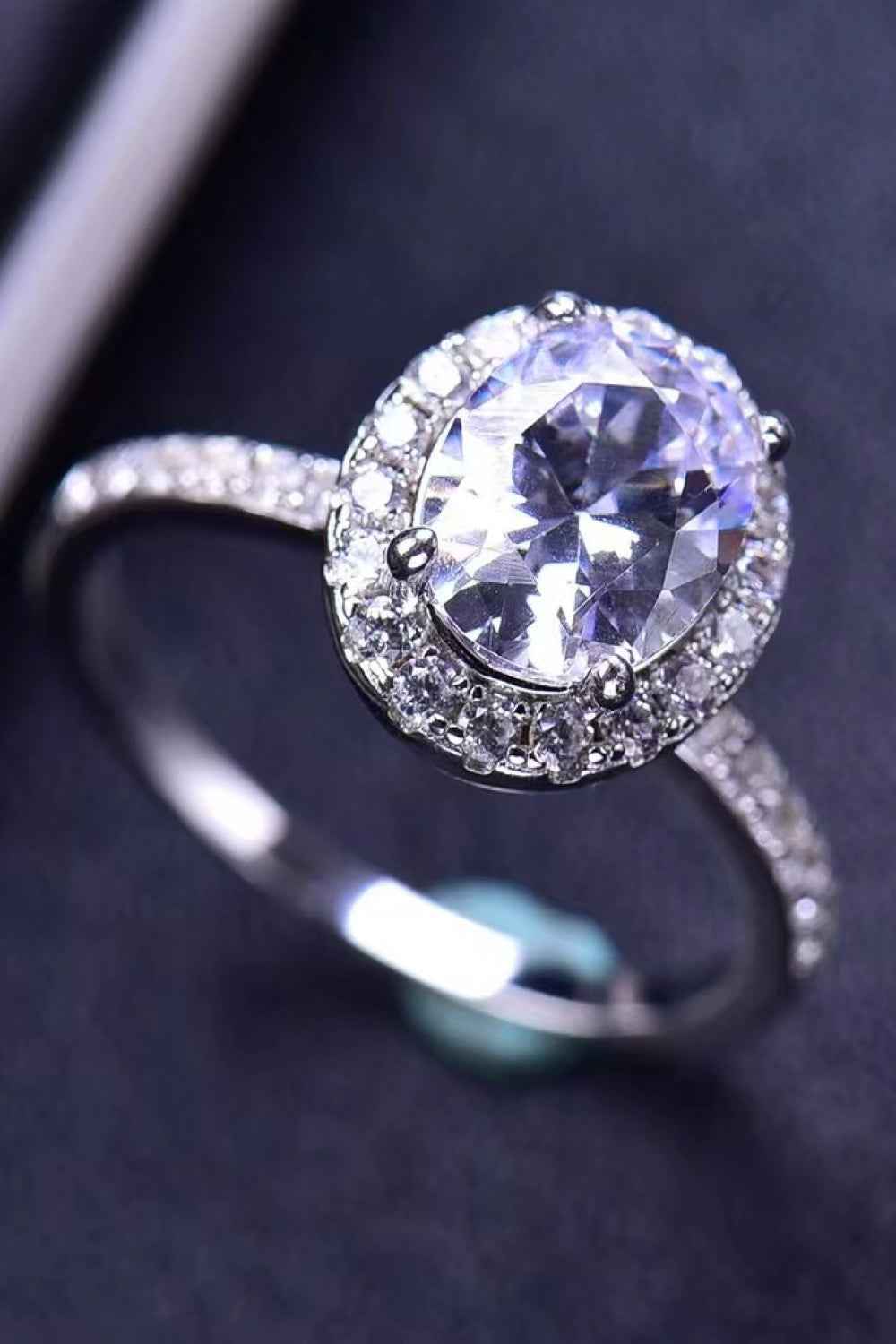 Elegant Platinum Plated Statement Ring