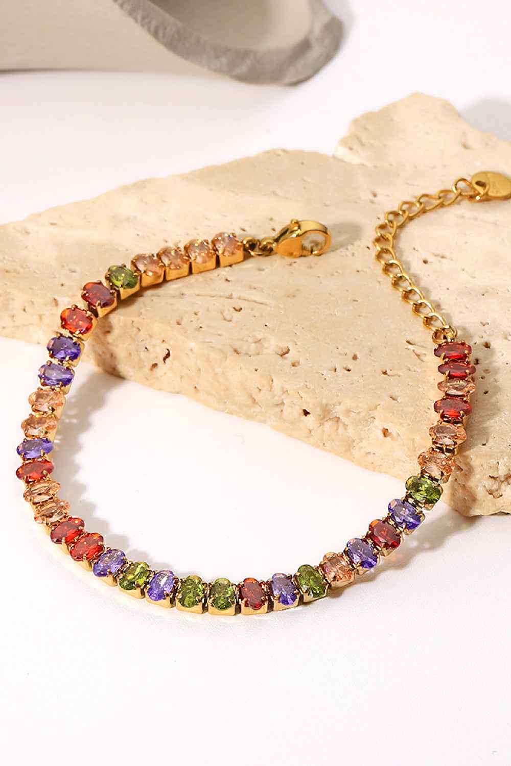 Vibrant Zircon Gold Bracelet