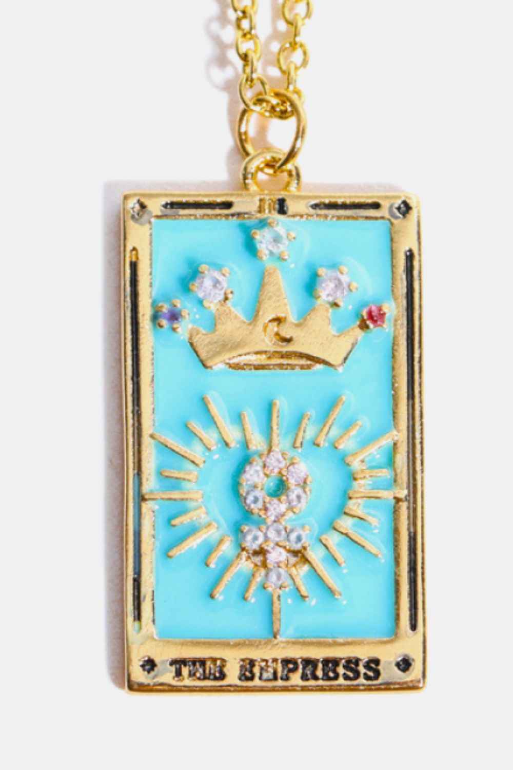 Tarot Card Pendant Stainless Necklace
