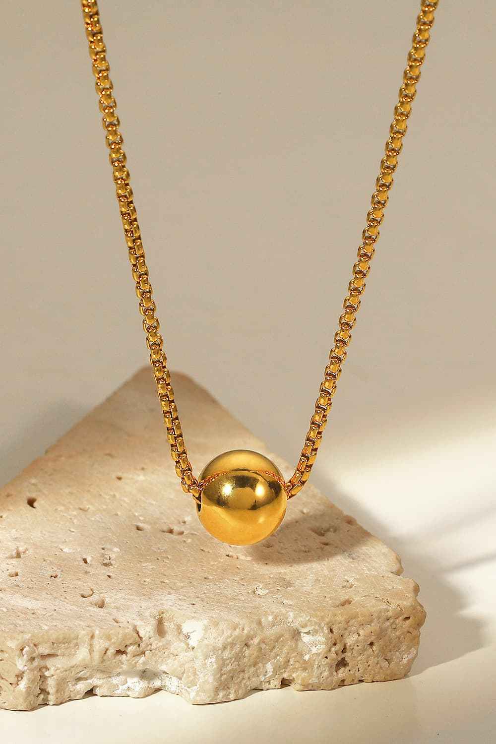 Elegant Round Gold Plated Necklace
