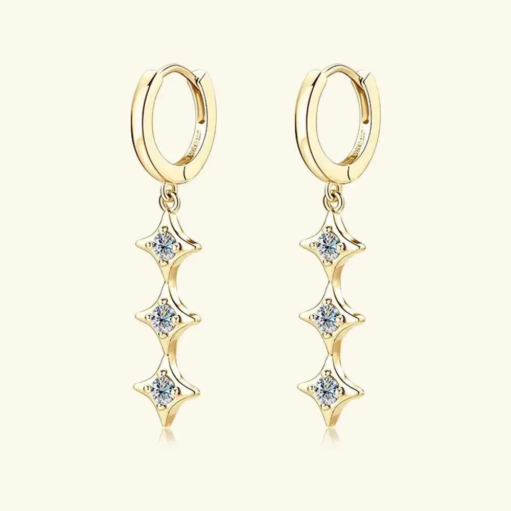 Shimmering Silver Geometry Earrings