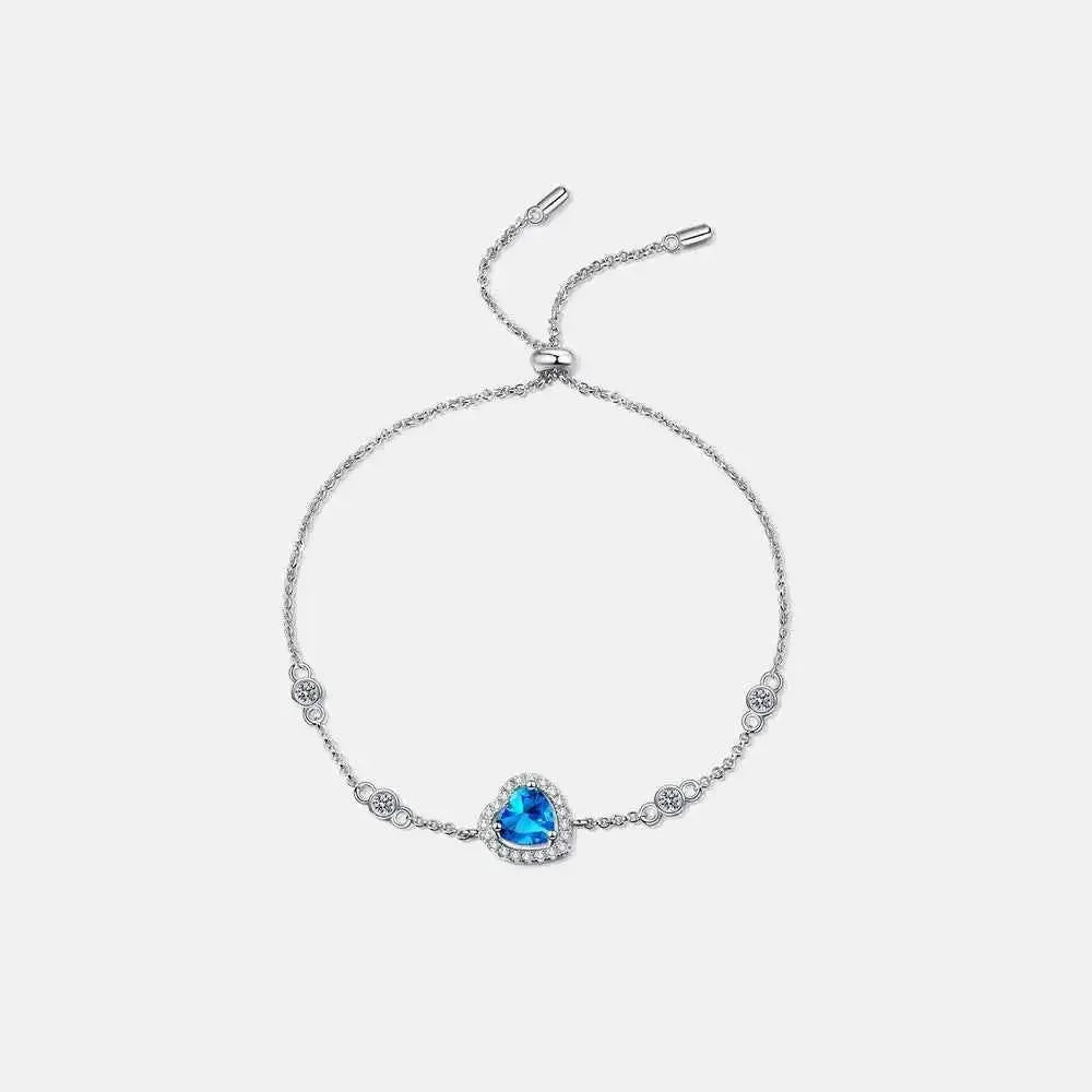 Dainty 1 Carat Silver Bracelet
