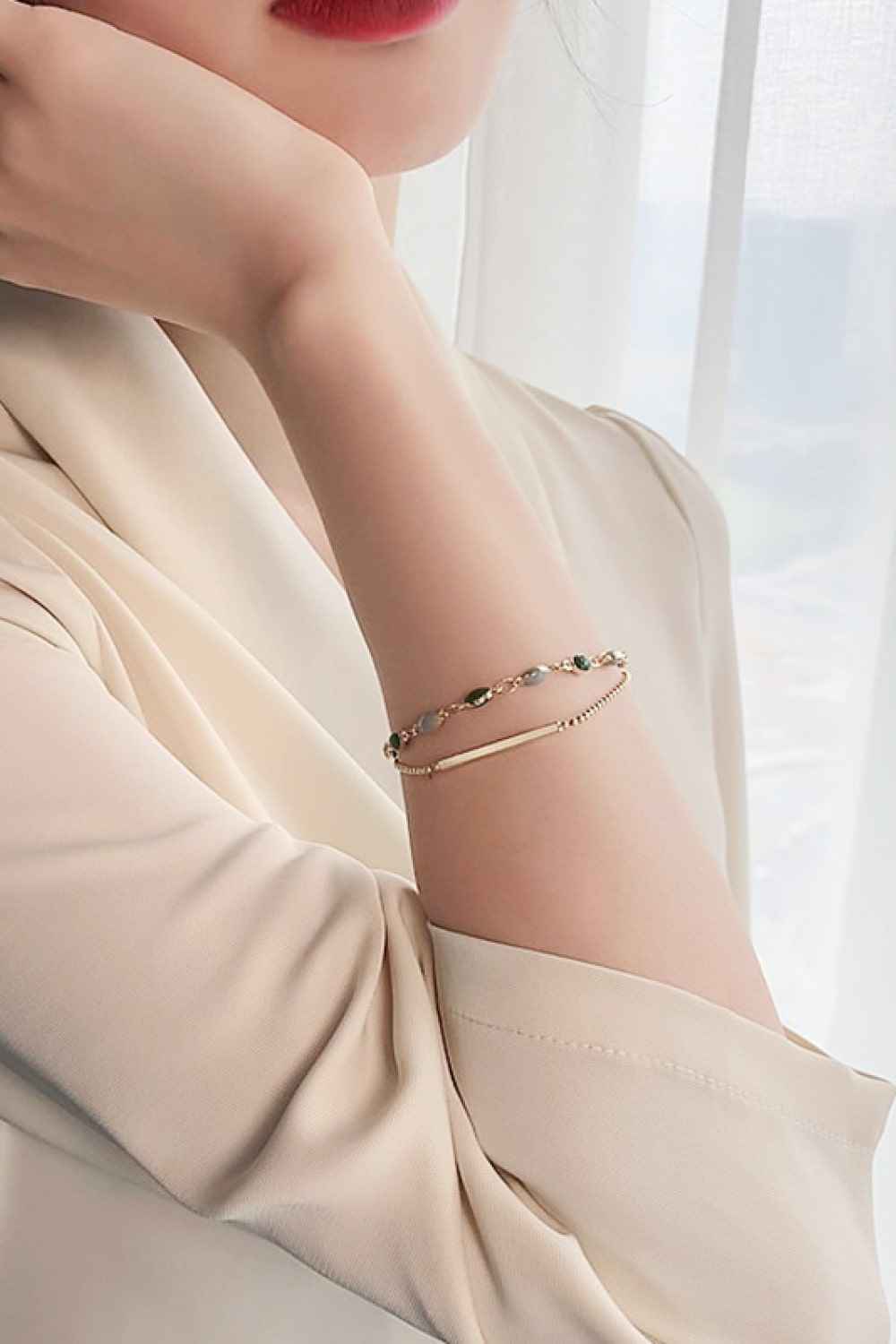 Modern Dual‑Layer Alloy Wristband