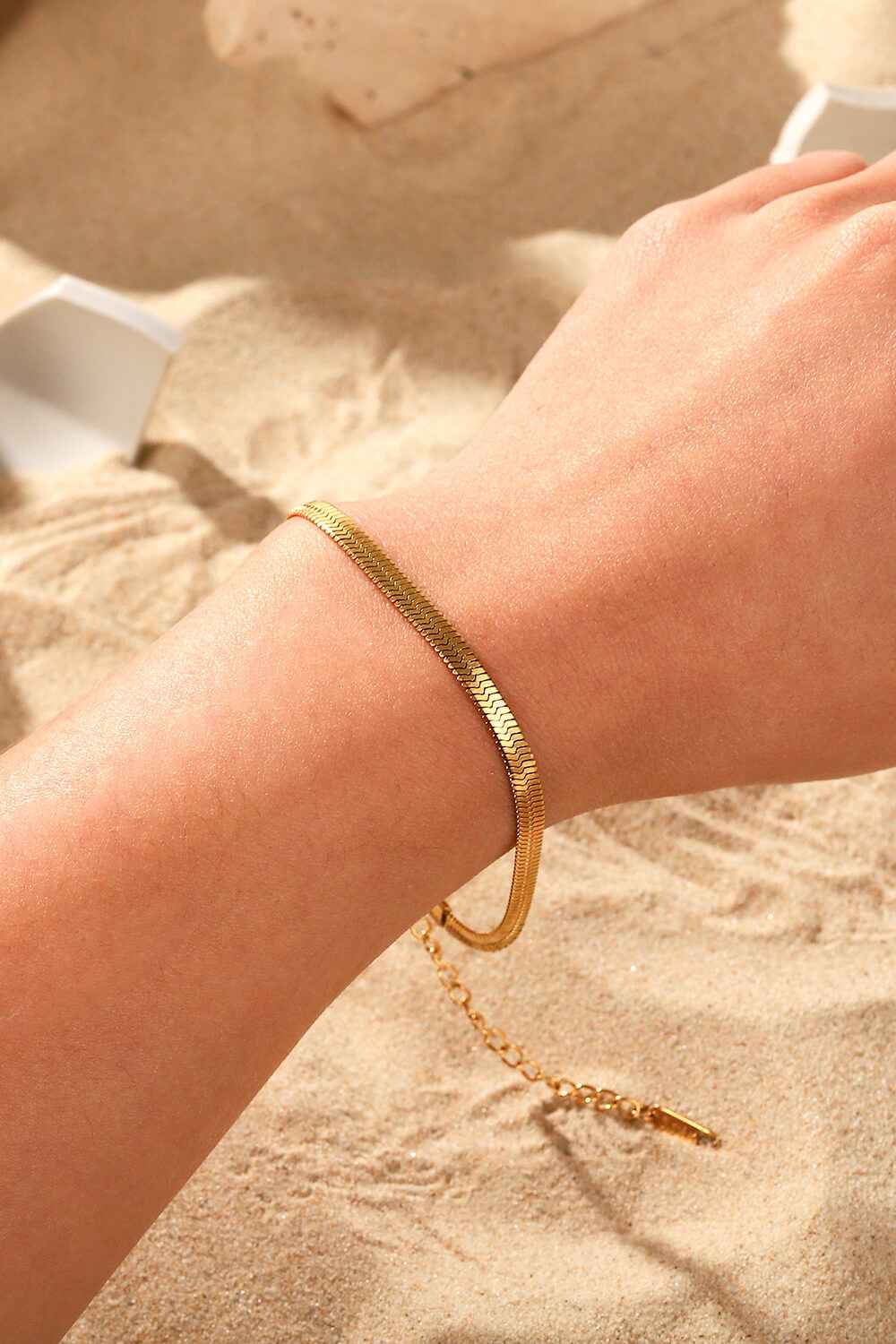 Herringbone Stainless Steel Bracelet
