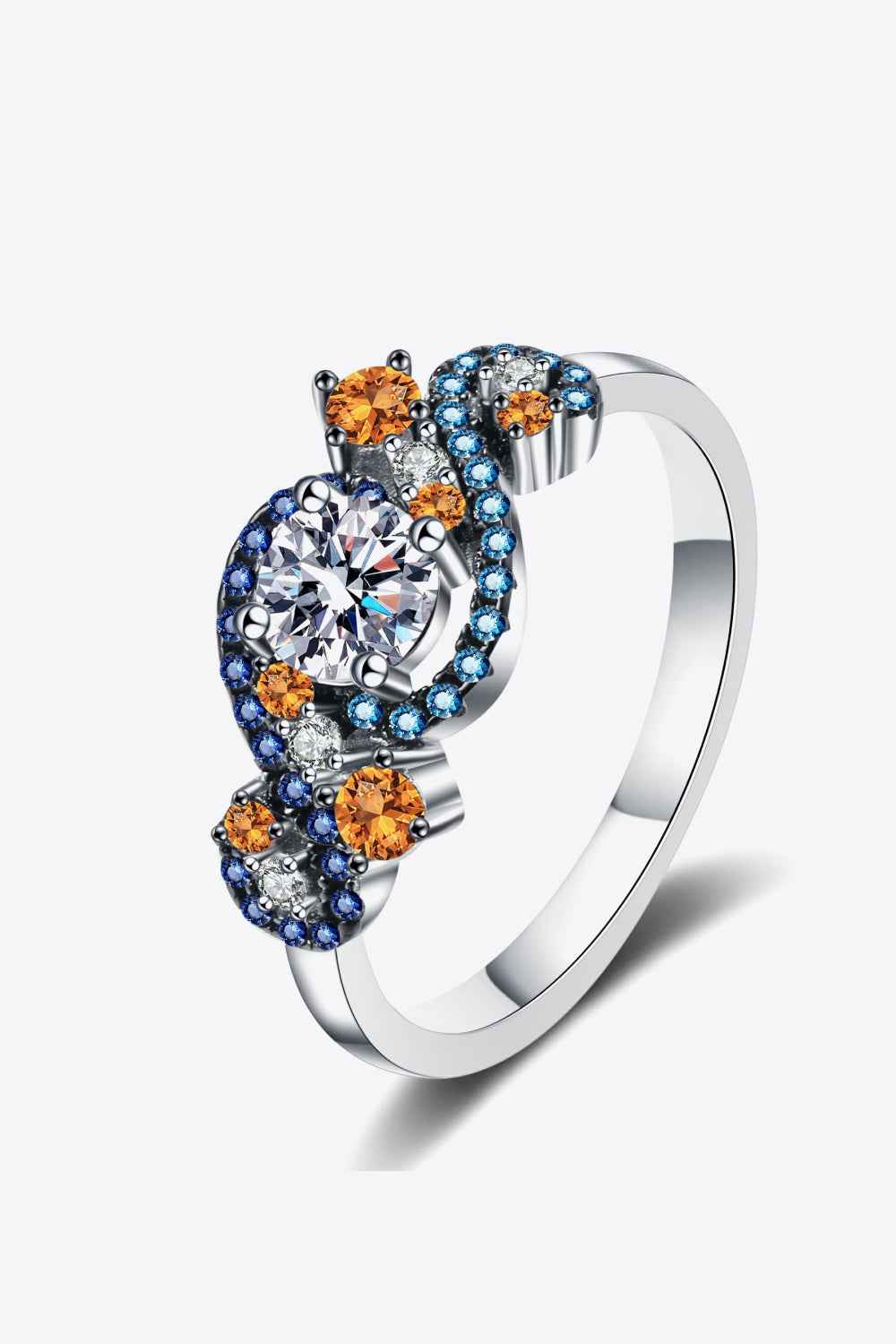 Bold Moissanite Dual-Tone Band