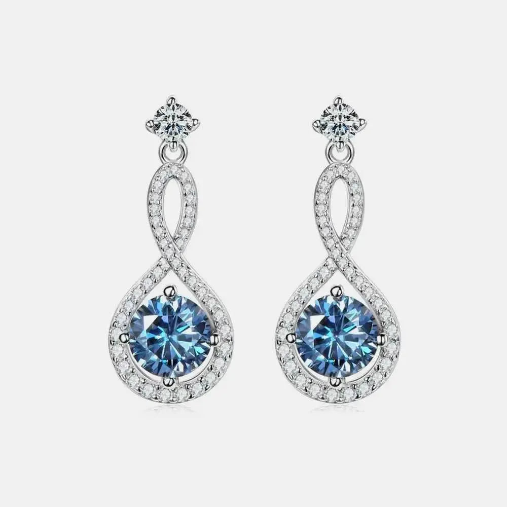 1 Carat Moissanite Silver Studs