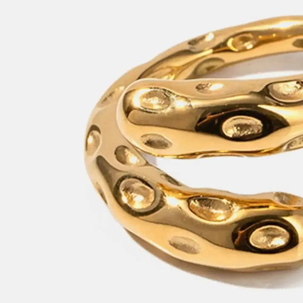 Modern Bypass Ring – Durable Gold Shine
