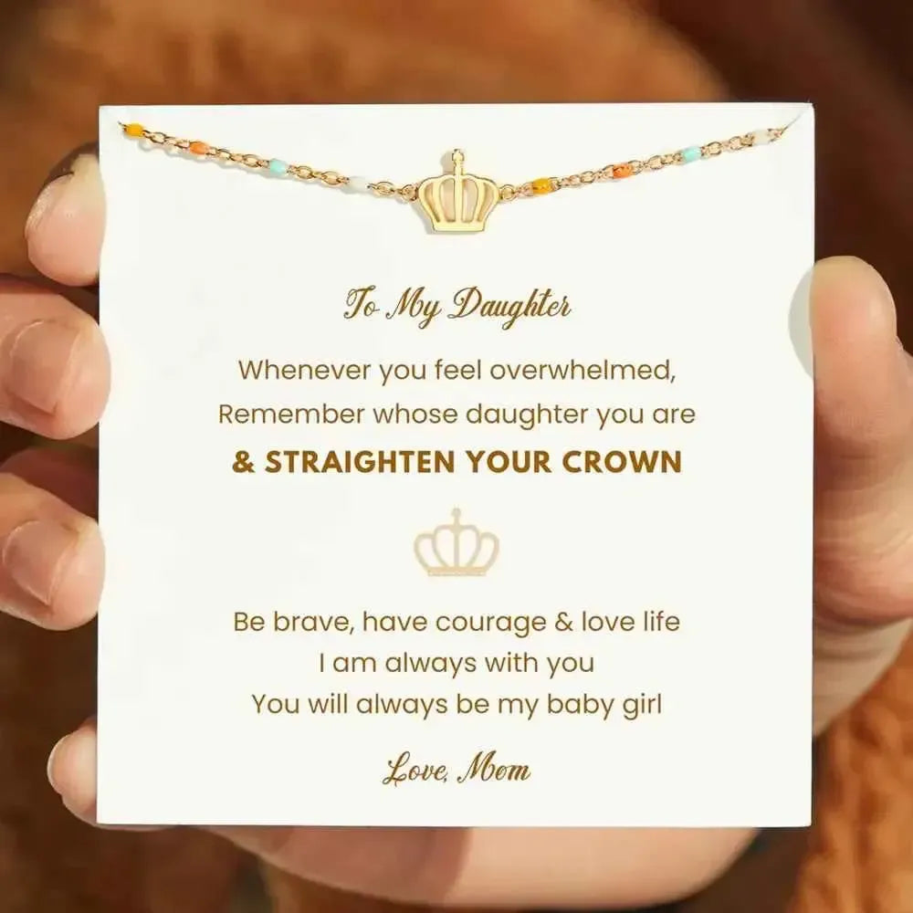Crown Bead Gold-Plated Bracelet