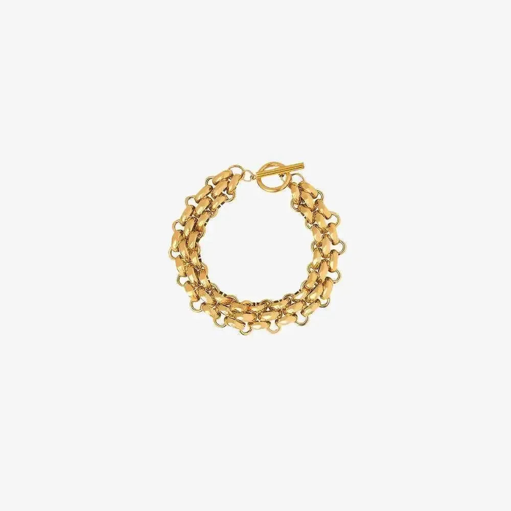 Hypoallergenic Gold Toggle Bracelet