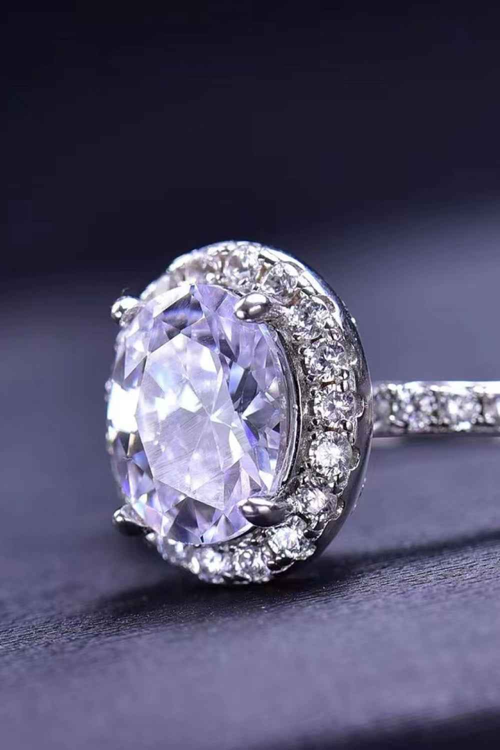 Elegant Platinum Plated Statement Ring