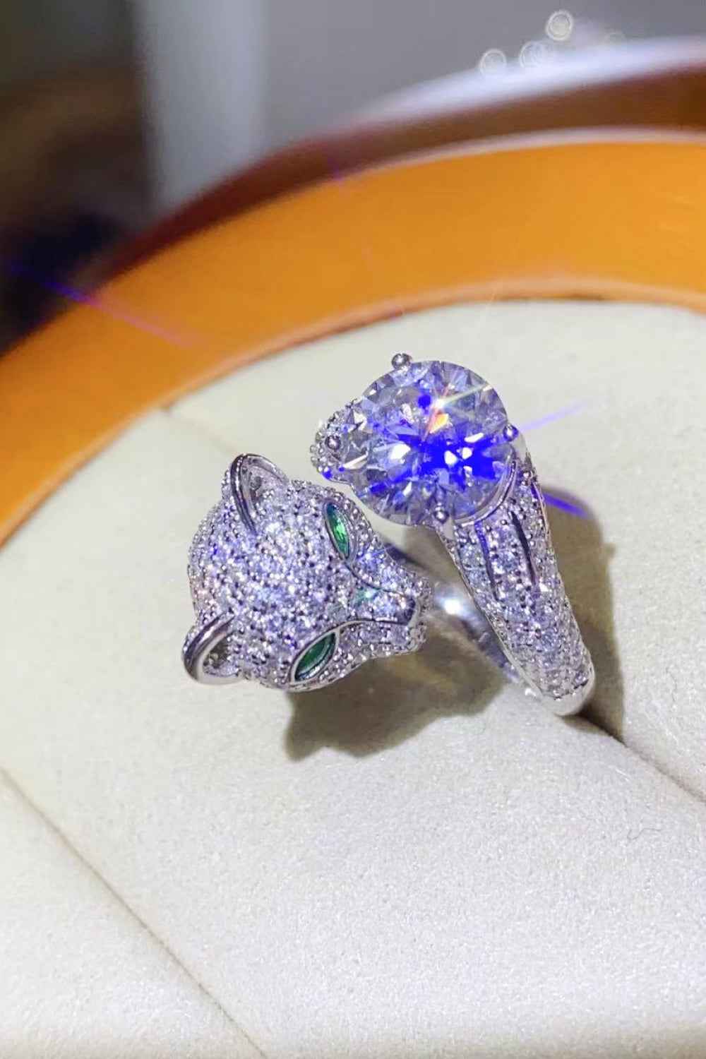 2 Carat Animal Moissanite Ring