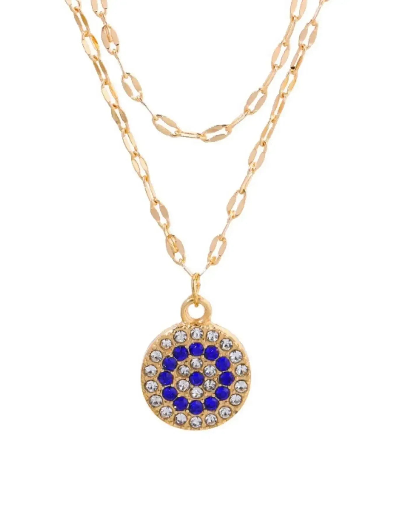 Zircon Luxe – 18K Gold-Plated Layered Necklace