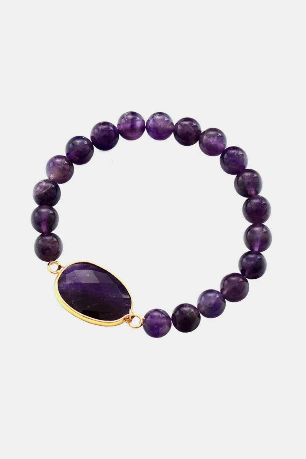Deep Purple Amethyst Wristband