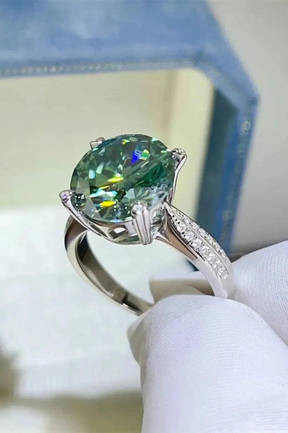 5 Carat Moissanite Ring – Sterling Silver Luxury