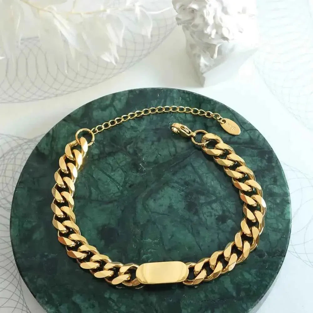Lightweight Gold-Tone Titanium Bracelet