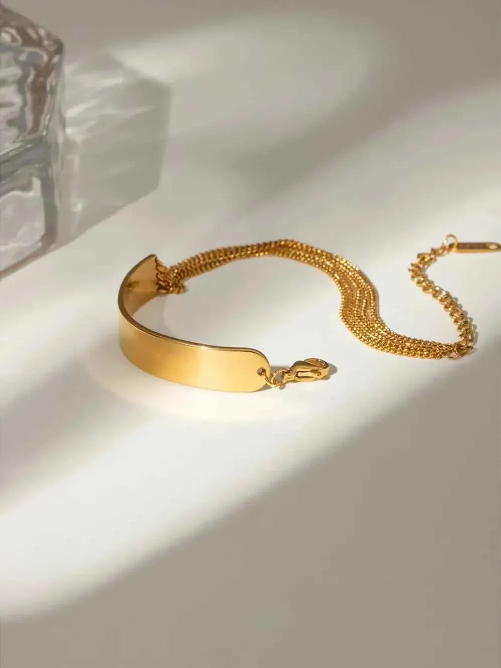 Slim Gold Wrist Chain Bracelet