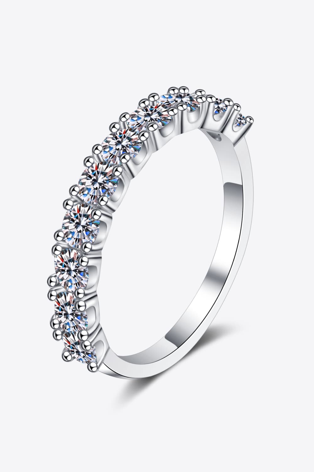 Dainty Moissanite Wedding Band