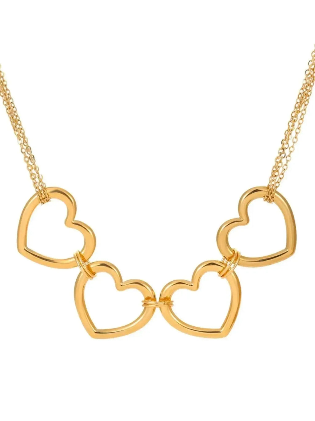 Radiant Heart – 18K Gold-Plated Stainless Steel Necklace
