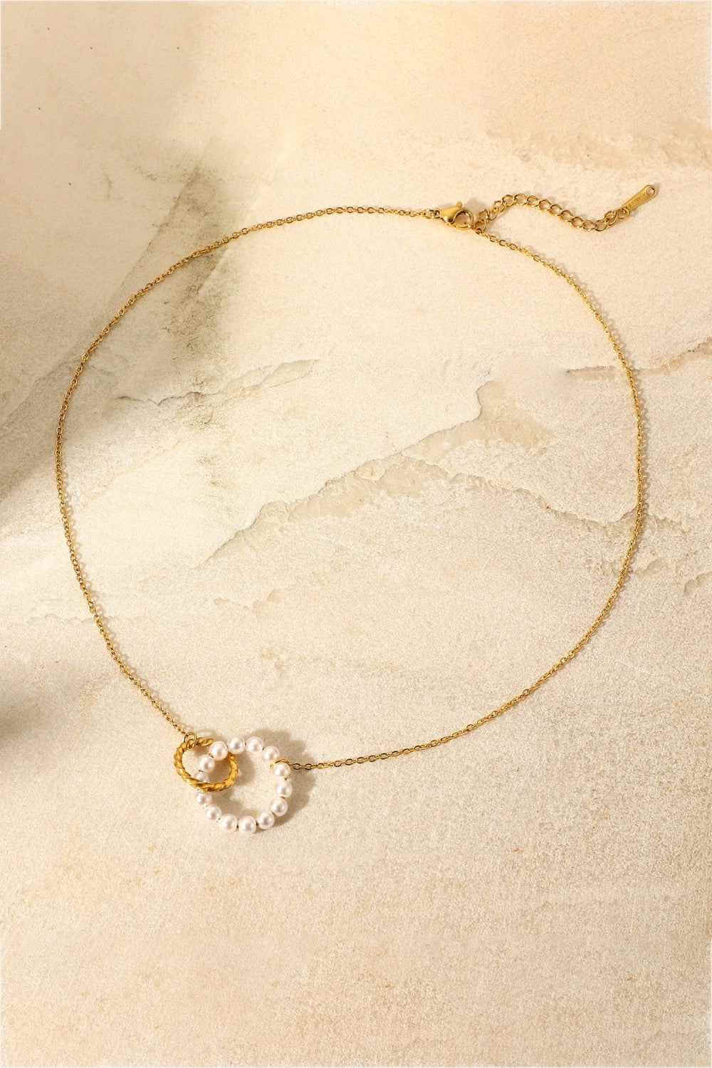 Fashionable Pearl Link Chain Necklace