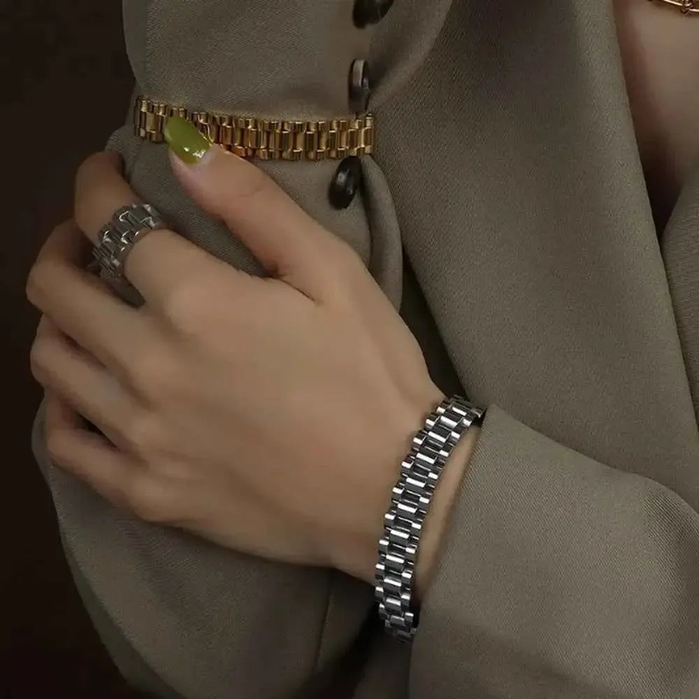 Durable Titanium Chain Bracelet