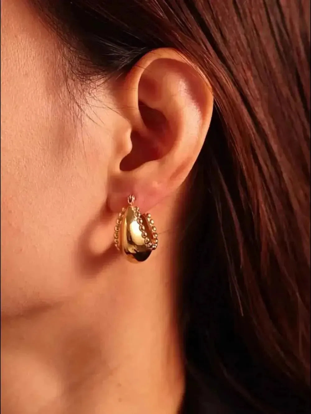 18K Gold Mini Hoop Earrings