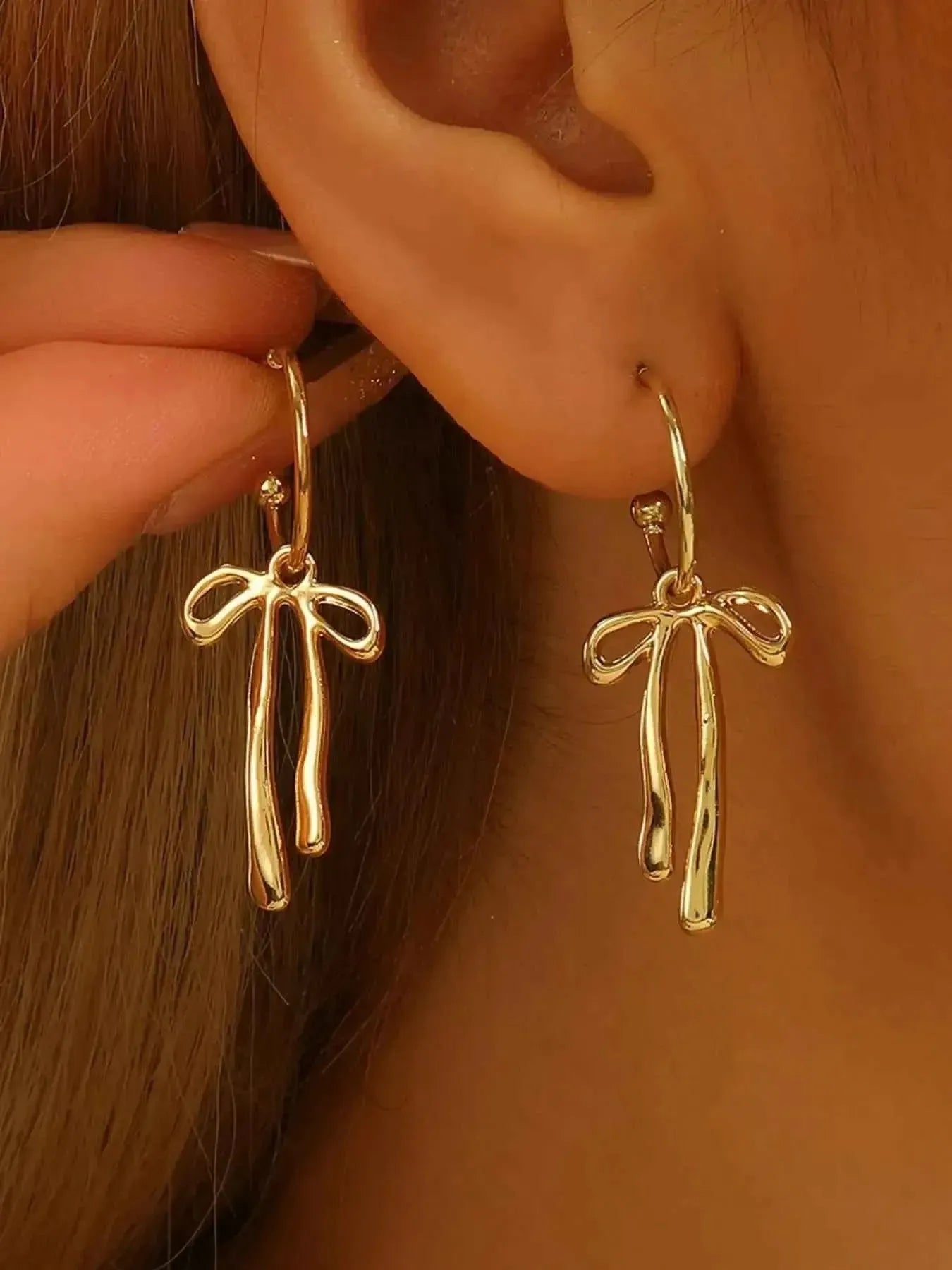 Chic Bow Tie Statement Earrings