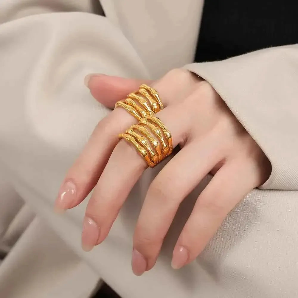 Modern Wrap Ring – Multi-Layer Titanium Design