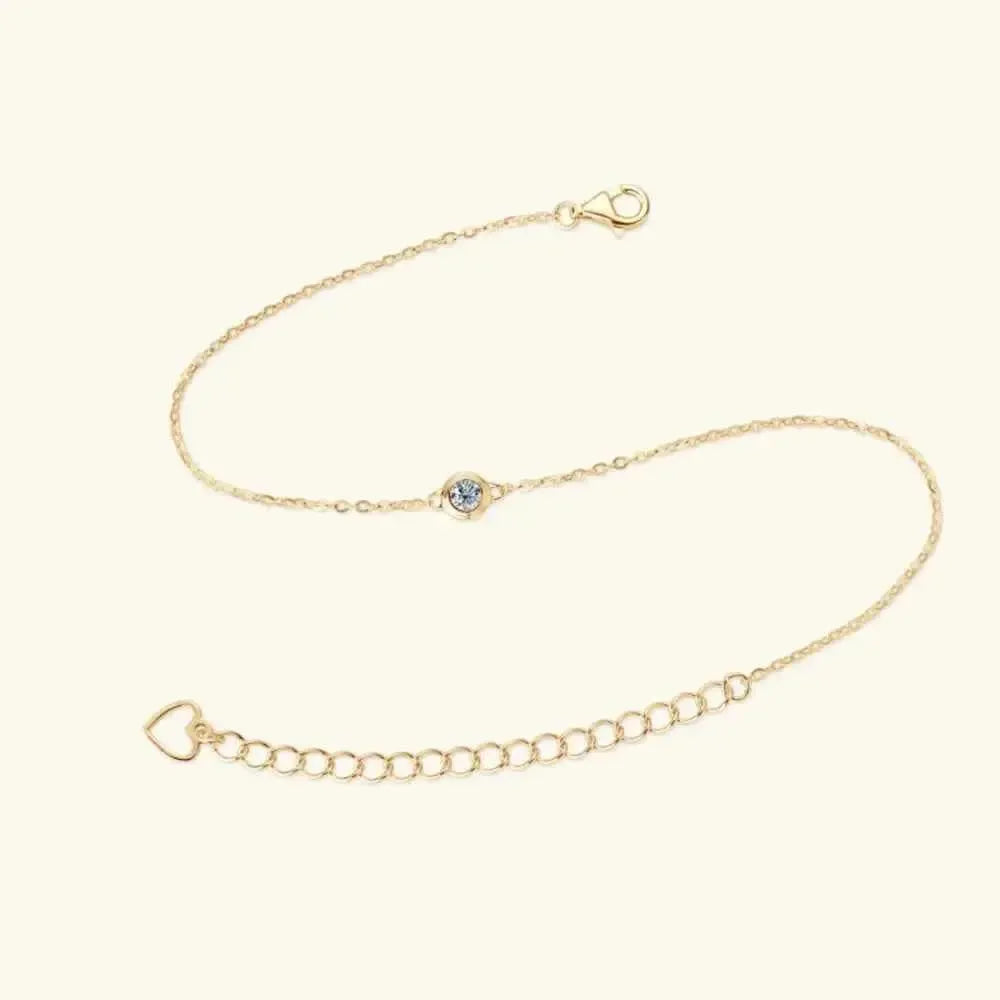 Classic Moissanite Sterling Bracelet