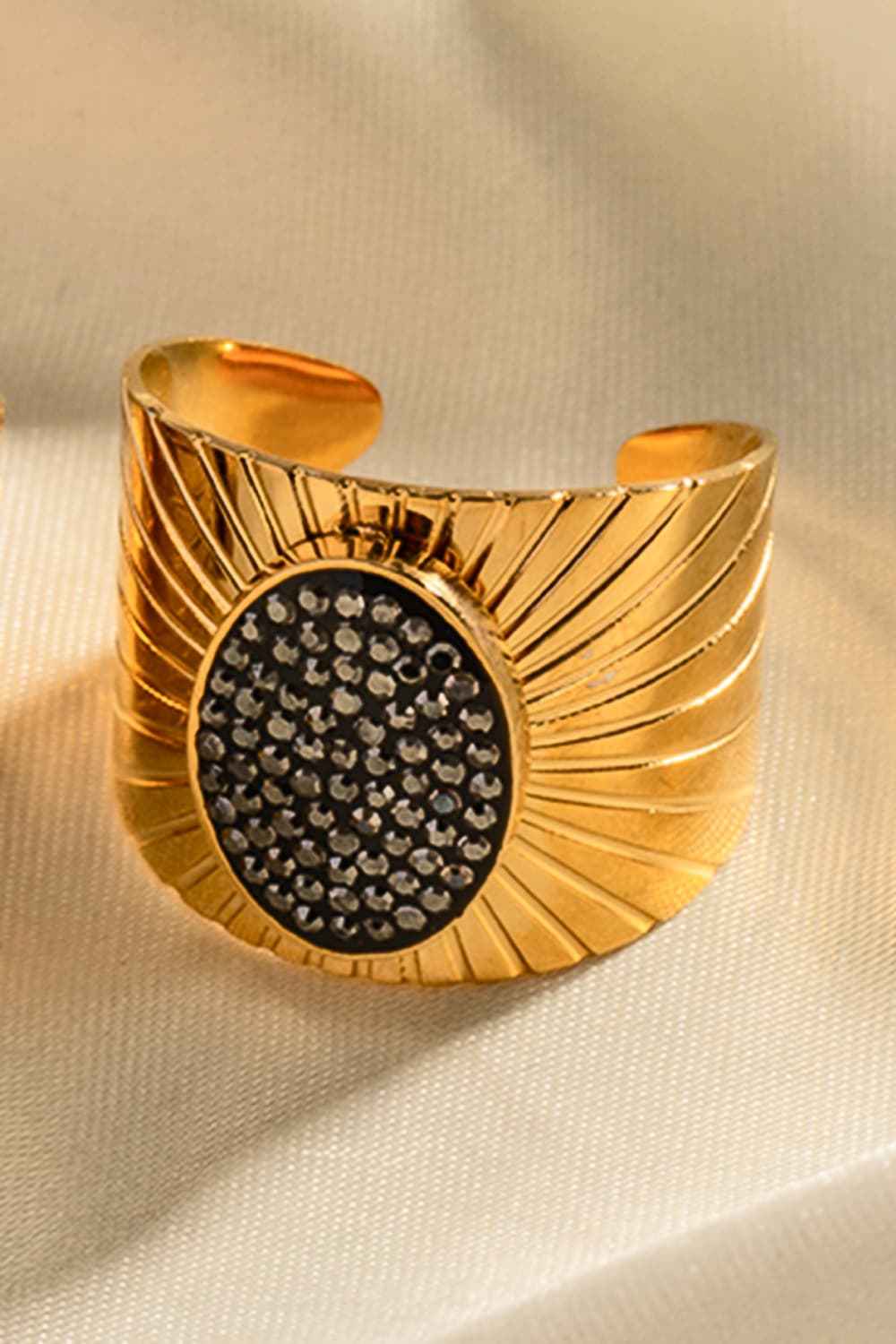 Wide Band Stainless Steel Ring