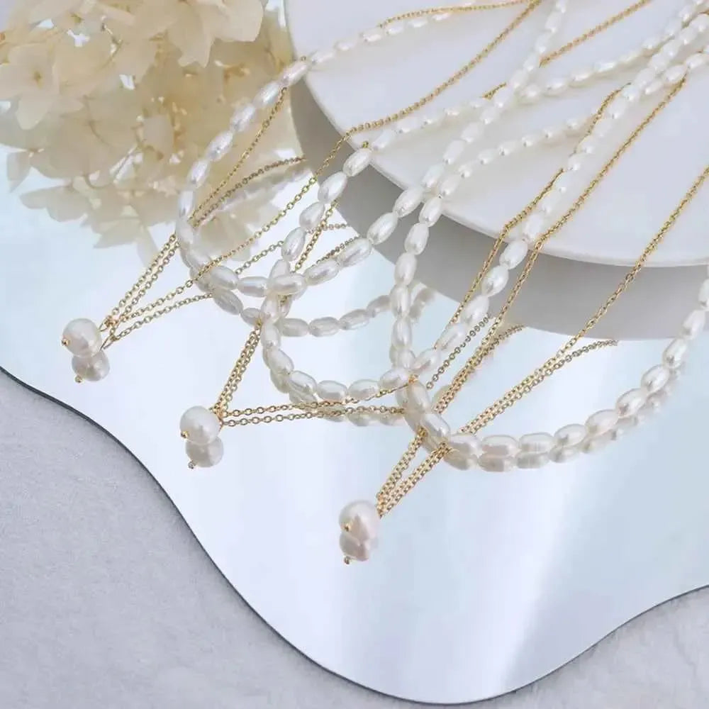 Chic Double‑Layered Pearl Necklace